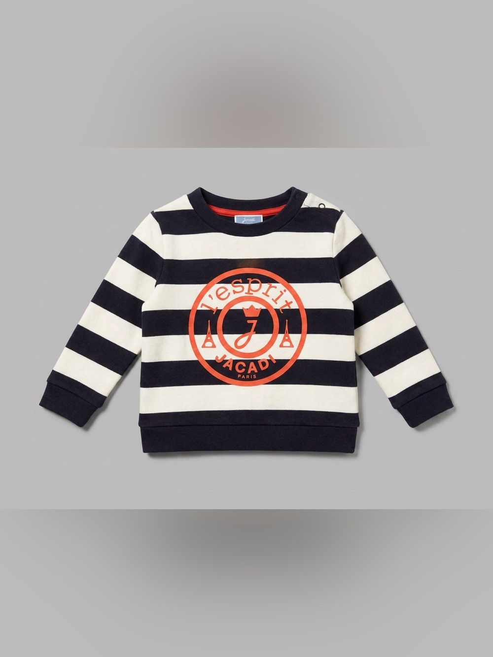 4/$20 JACADI Paris - 6 months striped sweater crew neck